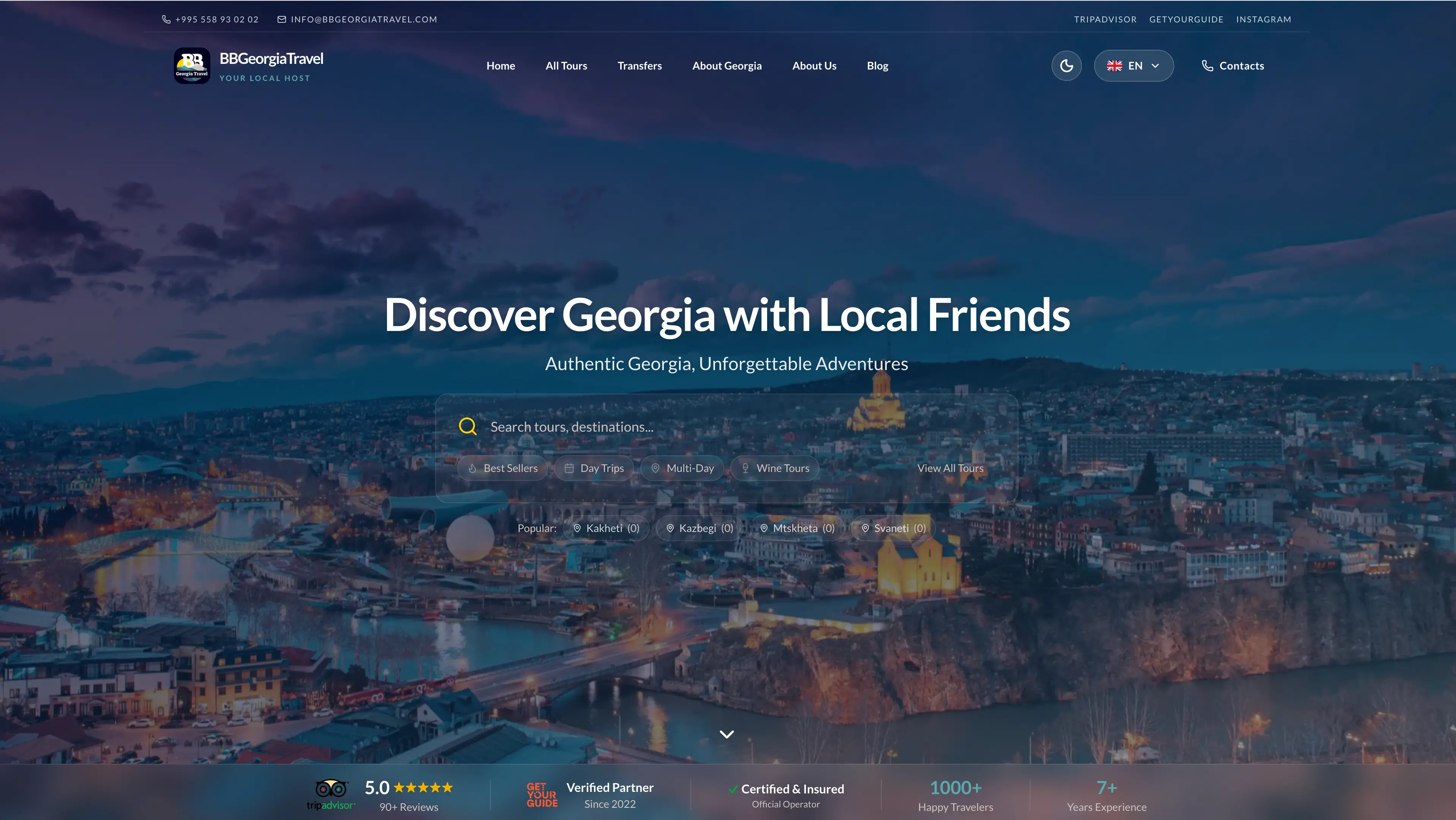 BBGeorgiaTravel website preview